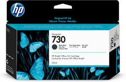 Cartucho de Tinta Hp 730 Negro Mate 130ML, P2V65A