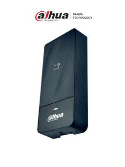 Lectora de Tarjetas ID 125KHZ Dahua DHI-ASR1200E-D para Exteriores/IP66/Conexión Wiegand o RS485/Con Indicador de Luz y Sonido