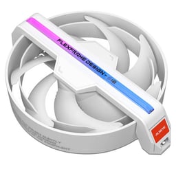 Ventilador Alseyes 12DM12-W / Para Gabinete / 1X120MM / ARGB / 600-1600RPM / Blanco / AS.04.10.0004