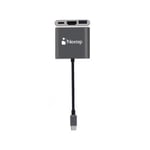 HUB USB-C 3 En 1 Nextep NE-446E USB 3.0/ HDMI 4K Compatible Con Mac, Gris