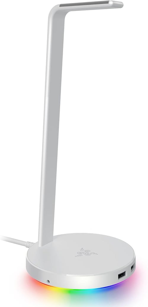 Soporte Para Audifonos Gamer Base Station V2 Chroma 7.1/ USB 3.1/ 3.5MM/ Blanco, RC21-01510300-R3M1