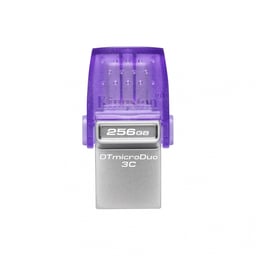 Memoria USB3.2 256GB Kingston DTDUO3CG3/256GB DataTraveler MicroDuo USB-A / USB-C / Morado