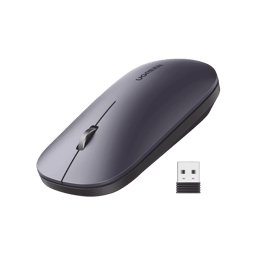 Mouse Inalambrico Optico Ugreen 90372, 2.4GHZ, Alcance 10M, RF Inalambrico, 4000 DPI, Negro