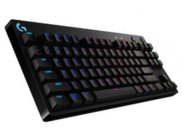 Teclado Logitech Gaming Mecánico G Pro RGB/ Alámbrico/ Switch GX Blue/ USB2.0/ en Ingles /Negro, 920-009388