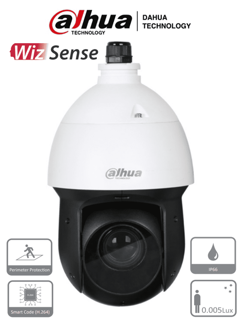 Camara IP PTZ Dahua SD49225XAN-HNR-S2 2MP/ Wizsense/ 25X de Zoom Optico/ H.265+/ Starlight/ 60 FPS /IR de 100 MTS