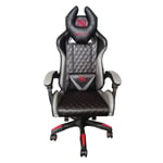 Silla Gamer Necnon NSG-01/ Respaldo 145/ 140-150KG/ Foam 350MM/ Cojin Lumbar y Cabeza, Gris/ Rojo, NBSG0131C4