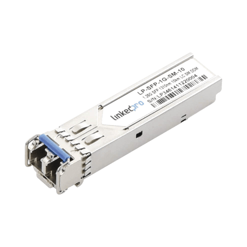 Transceptor Mini-GBIC SFP Linkedpro LP-SFP-1G-SM-10, Monomodo/ 1.25 GBPS de Velocidad/ Conectores LC Duplex/ Hasta 10KM de Distancia