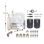 Kit Pararrayo Linkedpro con Accesorios de Instalacion en Torre de Hasta 21M, KLP-TZ21-PRO