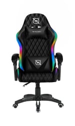 Silla Gamer Necnon RGB NSG-01 Clase 4/ 140-150KG/ Cojin Lumbar-Cabeza/ Neg-Bla, NBSGR132RG