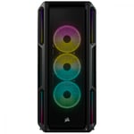 Gabinete Corsair Icue 5000T RGB Con Ventana RGB, Midi Tower, ATX USB 3.0, Sin Fuente, Color Negro, CC-9011230-WW