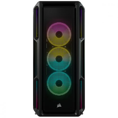 Gabinete Corsair Icue 5000T RGB Con Ventana RGB, Midi Tower, ATX USB 3.0, Sin Fuente, Color Negro, CC-9011230-WW
