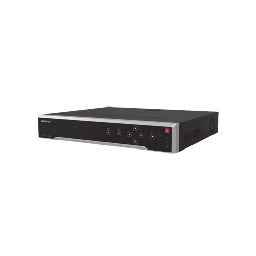 NVR 32 Canales IP Hikvision DS-7732NI-M4/24P 32MP/8K/24 Puertos POE+/Acusense/ANPR/Conteo de Personas/4 Bahias de Disco Duro/Alarmas I/O