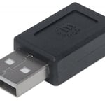 Adaptador USB 2.0 de Tipo C-Hembra a Tipo A-Macho Manhattan 354653