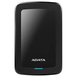 Disco Duro Externo USB 3.1 Adata de 1TB negro, AHV300-1TU31-CBK