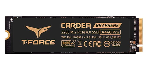 Unidad de Estado Solido SSD M.2 2TB TeamGroup TM8FPR002T0C129 Cardea A440 Pro Graphene NVME, PCI Express 4.0