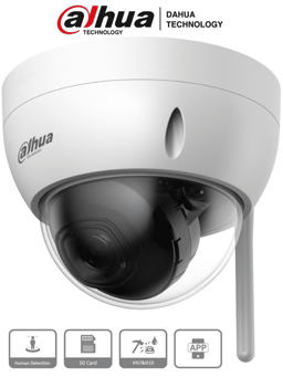 Camara IP Domo Dahua DH-IPC-HDBW1430DE-SW 2560 X 1440 PX/Lente 2.8MM/IR 30MTS/IP67/SMD/90° de Apertura/MicroSD/Metal