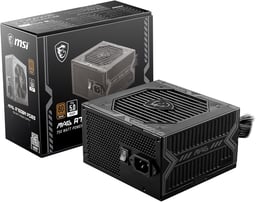 Fuente De Poder 750W MSI MAG A750BN PCIe5 / 80 Plus Bronze / 20+4 Pin ATX / 120mm / Color Negro