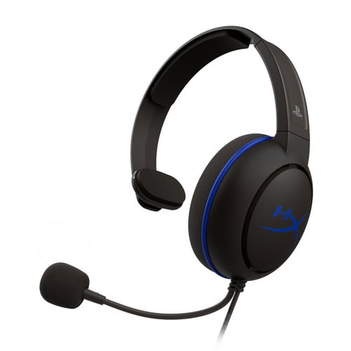 Diadema Audifono Con Microfono HP Hyperx 4P5J3AA#ABL Cloud Chat Para PS4, Alambrico, 1.3 Metros, 3.5MM, Negro/ Azul