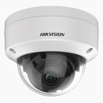 Camara Domo Hikvision TurboHD 2 Megapixel (1080P)/ Lente 2.8 MM/ 30 MTS IR Exir/ TVI-AHD-CVI-CVBS/ IK10/ IP67/ WDR 120 DB/ Ultra Baja Iluminacion/ Metal, DS-2CE57D3T-VPITF