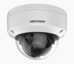 Camara Domo Hikvision TurboHD 2 Megapixel (1080P)/ Lente 2.8 MM/ 30 MTS IR Exir/ TVI-AHD-CVI-CVBS/ IK10/ IP67/ WDR 120 DB/ Ultra Baja Iluminacion/ Metal, DS-2CE57D3T-VPITF