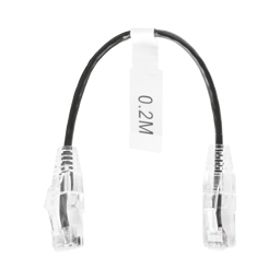 Cable Patch Cord Slim UTP Cat6 LinkedPro 20cm/Color Negro/LP-UT6-020-BK28
