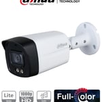 Camara Bullet HDCVI Dahua HFW1239TLM-A-LED Full Color 1080P/ Microfono Integrado/ Starlight/ Luz Blanca 40 MTS/ Lente 3.6MM/ IP67