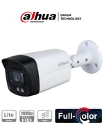 Camara Bullet HDCVI Dahua HFW1239TLM-A-LED Full Color 1080P/ Microfono Integrado/ Starlight/ Luz Blanca 40 MTS/ Lente 3.6MM/ IP67
