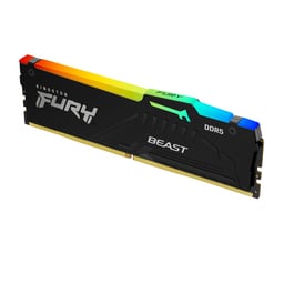Memoria DDR5 32GB 6400MHz Kingston Fury Beast (1X32GB) / Negro / CL32 / EXPO / DIMM / KF564C32BBE-32