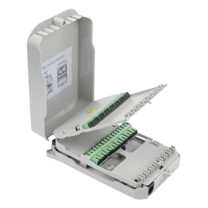 Caja Terminal de Fibra Óptica FIBERHOME FTB-523-SCA/Para Interior/Montaje en Pared/16 Acopladores SC/APC Monomodo