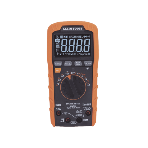 Multimetro Digital de Rango Automatico Klein Tools MM720/ Con TRMS/ 1000V/ Medicion de Temperatura/ Baja Impedancia