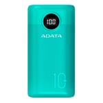 Power Bank Adata AP10000QCD-DGT-CGN, 10000MAH/2XUSB/1XUSB C/Color Verde