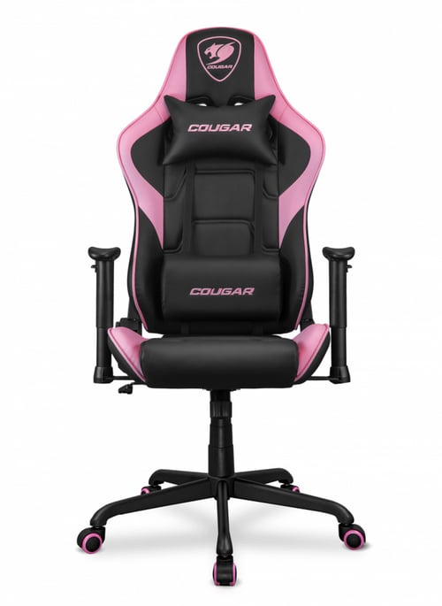 Silla Gamer Cougar Armor Elite Negro-Rosa / Max 120Kg / 3MELIPNB.0001