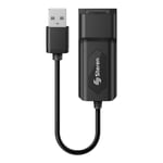 Adaptador USB a Fast Ethernet RJ45 Steren 506-430 Color Negro