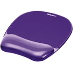 Mousepad Fellowes 91441 con Reposa Muñecas Violeta de Gel Crystal