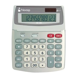 Calculadora Nextep NE-190 de 12 Dígitos/Escritorio/Función Impuestos/Solar/Batería