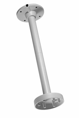 Montaje de techo para cámaras domo Hikvision DS-1271ZJ-140, compatible con modelos Hikvision, 1.5 metros de largo, hasta 4.5 kilos, blanco