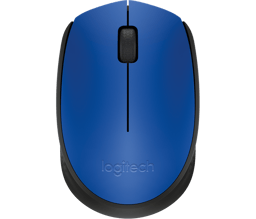 Mouse inalámbrico Logitech M170 color azul, 910-004800, receptor mini