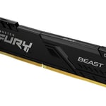 Memoria DDR4 16GB 3600MHZ Kingston Fury Beast KF436C18BB/16 Negro CL18