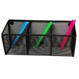 Organizador Nextep NE-174M De Malla Metalica / Magnetico / Con 3 Secciones / Negro