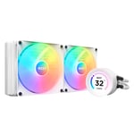 Enfriamiento Liquido NZXT Kraken Elite 280 RL-KR28E-W1/ 2X140MM/ 500-1500RPM/ RGB/ Blanco