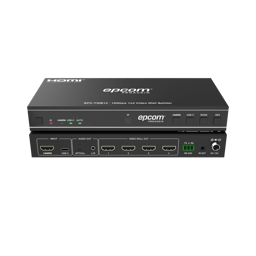 Controlador de Videowall Epcom EPC-TWB14/4XHDMI/USB-C/3840X2560 4K UHD/8 Modos de Visualizacion/Audio Optico/Analogico
