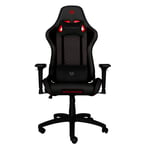Silla Gamer Balam Rush BR-932820 Thunder Rush 2 / Color Negro-Rojo / 150Kg / Piel / Reclinable / Ajuste 4D Cojines De Memory