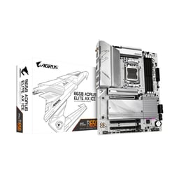 Tarjeta Madre Gigabyte B650 A Elite AX ICE Socket AM5/4xDDR5/HDMI/DP/Color Blanco/ATX