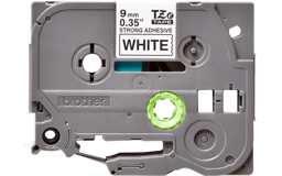 Cinta Brother para etiquetas, blanco 9.53 mm TZES221