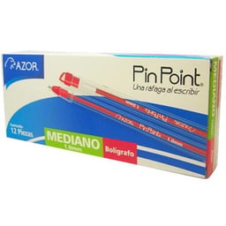 Bolígrafo Pin Point punto mediano 1.0mm rojo caja con 12 piezas, 6830RO