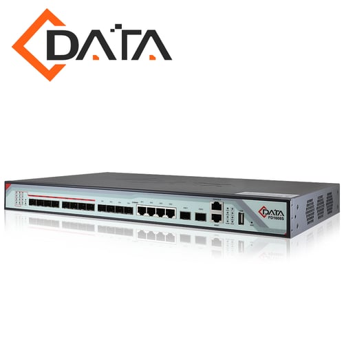 OLT De 8 Puertos PON Con 4 Puerto Uplink C-Data FD1608S-B0-BDA0 (4 Puertos Gigabit Ethernet+4 Puertos Uplink SFP+2 Puertos SFP+10 Gigabit) / División De Hasta 128 / Hasta 20Km / Downstream 2.5GBPS / Upstream 1.25GBPS