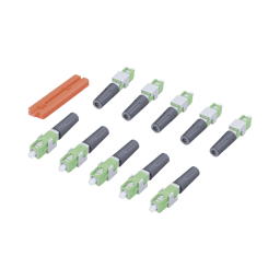 10 Piezas de Conector Mecanico Monomodo SC/APC Pre-Pulido 3MM, SCAPCMCS10