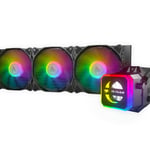 Sistema Enfriamiento Liquido Para CPU Cougar Helor 360, RGB, Multisocket, 12V, 1800RPM, 35CCL36.0001