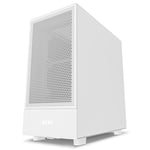 Gabinete NZXT H5 Flow Con Ventana/ Midi-Tower/ Mini-ITX/ Micro-ATX/ ATX/ EATX/ 2 Ventiladores/ USB 3.2/ Sin Fuente/ Blanco, CC-H51FW-01