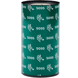 Cinta de Resina Zebra Ribbon 05095BK11045 de 110mmx450mts/Para Impresora Industrial/Formul 5095/1 Rollo